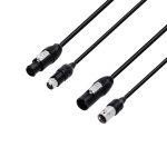 DMX in napajalni kabel IP65 powerCON TRUE1 TOP & Neutrik ® 5-polni XLR - 3 m