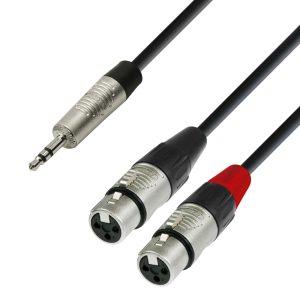 Audio kabel 4 STAR 3,5 mm Jack stereo/2 x XLR ženski - 1,8 m