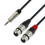 Audio kabel 4 STAR 3,5 mm Jack stereo/2 x XLR ženski - 3 m