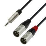 Avdio kabel 4 STAR 3,5 mm Jack stereo/2 x XLR moški - 1,8 m