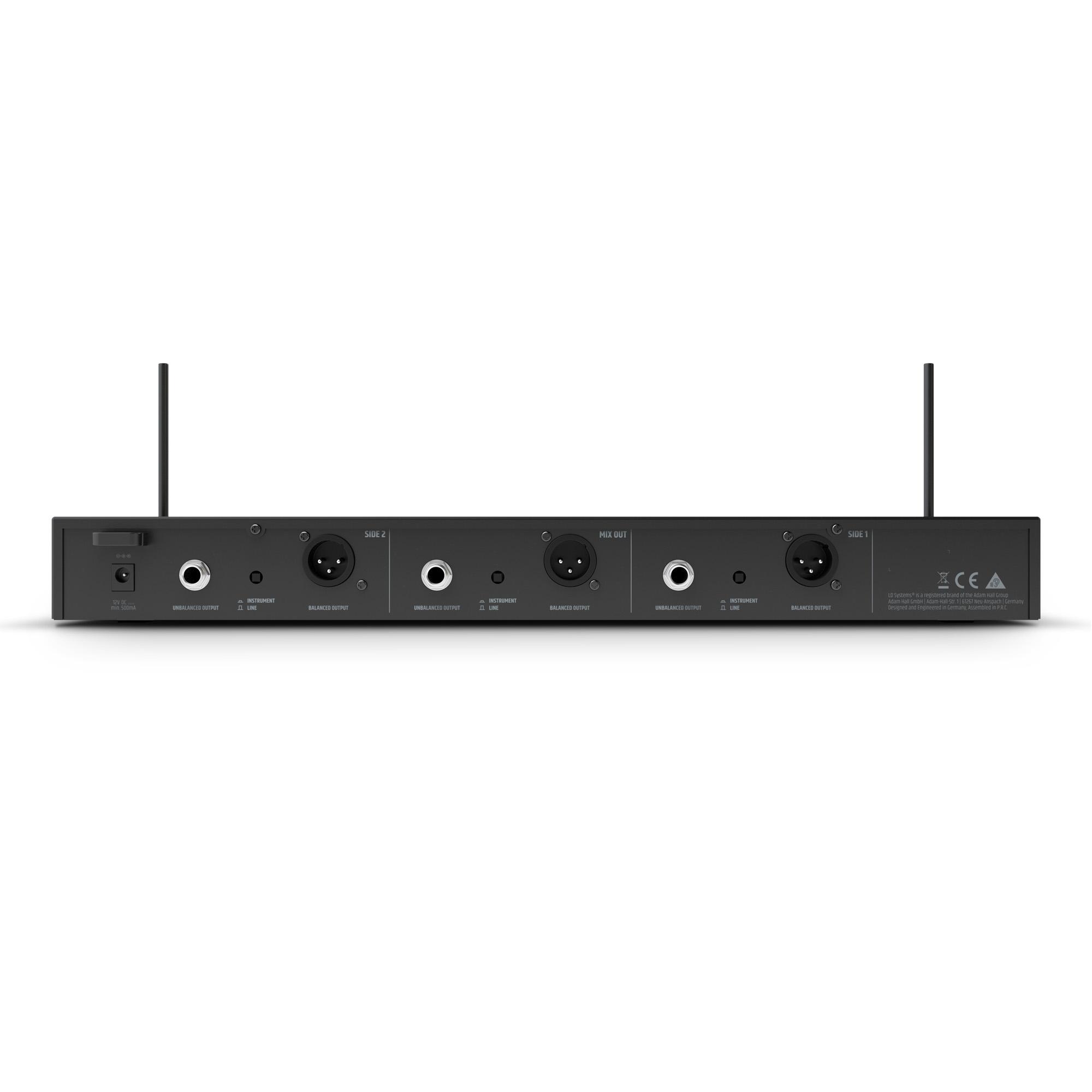 LD Systems U305 HHD 2 - dvojni brezžični ročni mikrofonski sistem - 584 - 608 MHz - slika 5