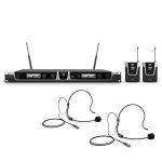 LD Systems U505 BPH 2 - dvojni naglavni brezžični mikrofonski sistem - 584 - 608 MHz