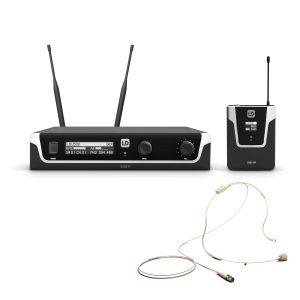 LD Systems U505 BPHH - naglavni brezžični mikrofonski sistem, kožne barve  - 584 - 608 MHz